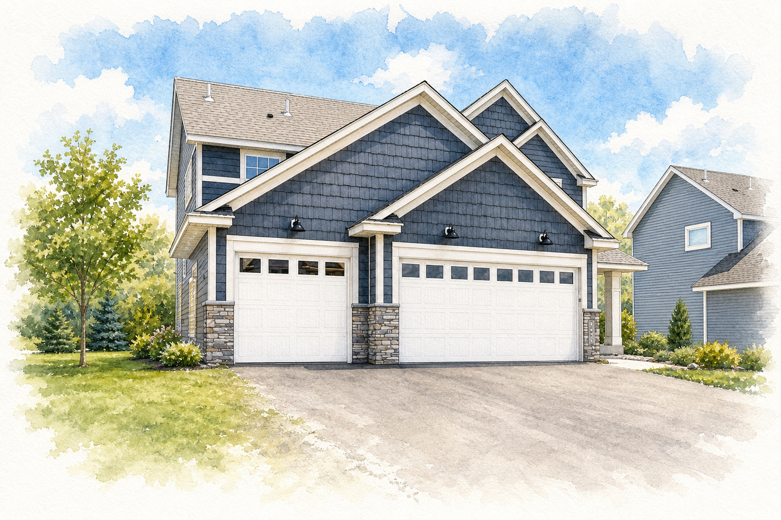 Watercolor portrait of 15735 157th Ave
