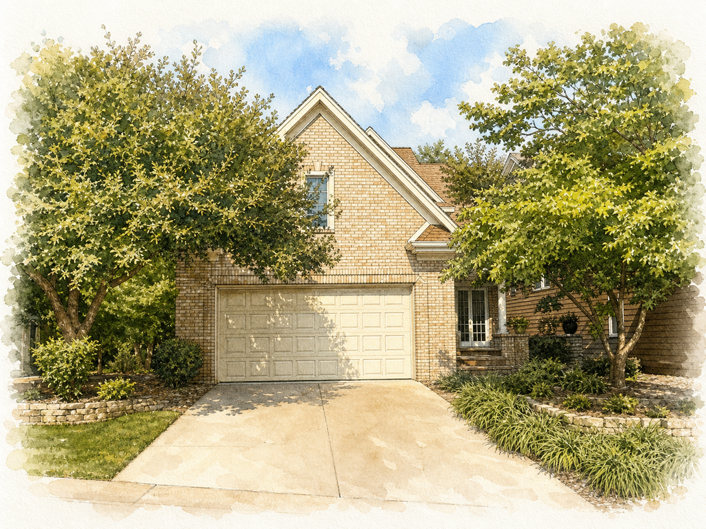 Watercolor portrait of 5805 Vernon Ln