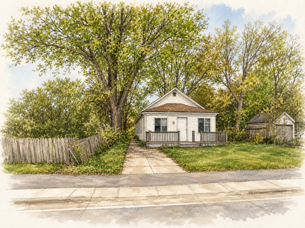 Watercolor portrait of 19902 Ely Ave N