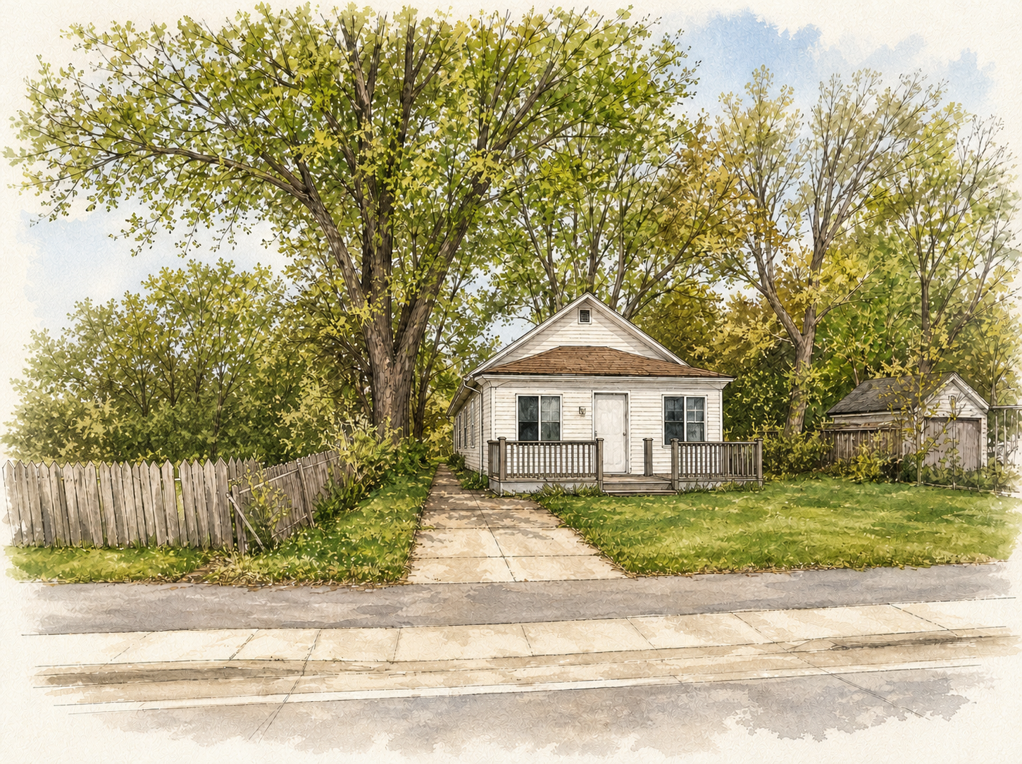 Watercolor portrait of 19902 Ely Ave N