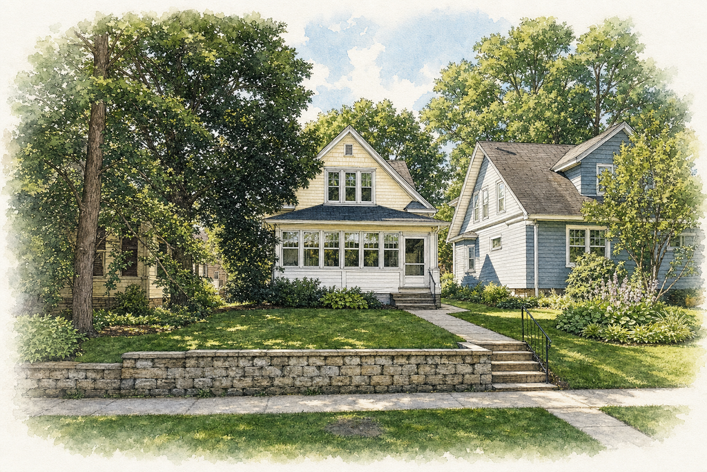 Watercolor portrait of 1356 Ashland Ave