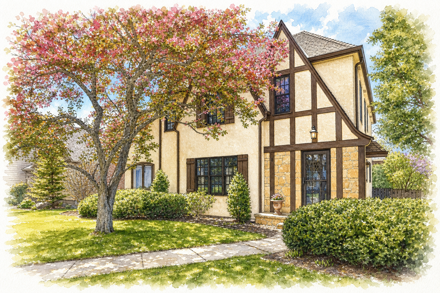 Watercolor portrait of 2732 Drew Ave S