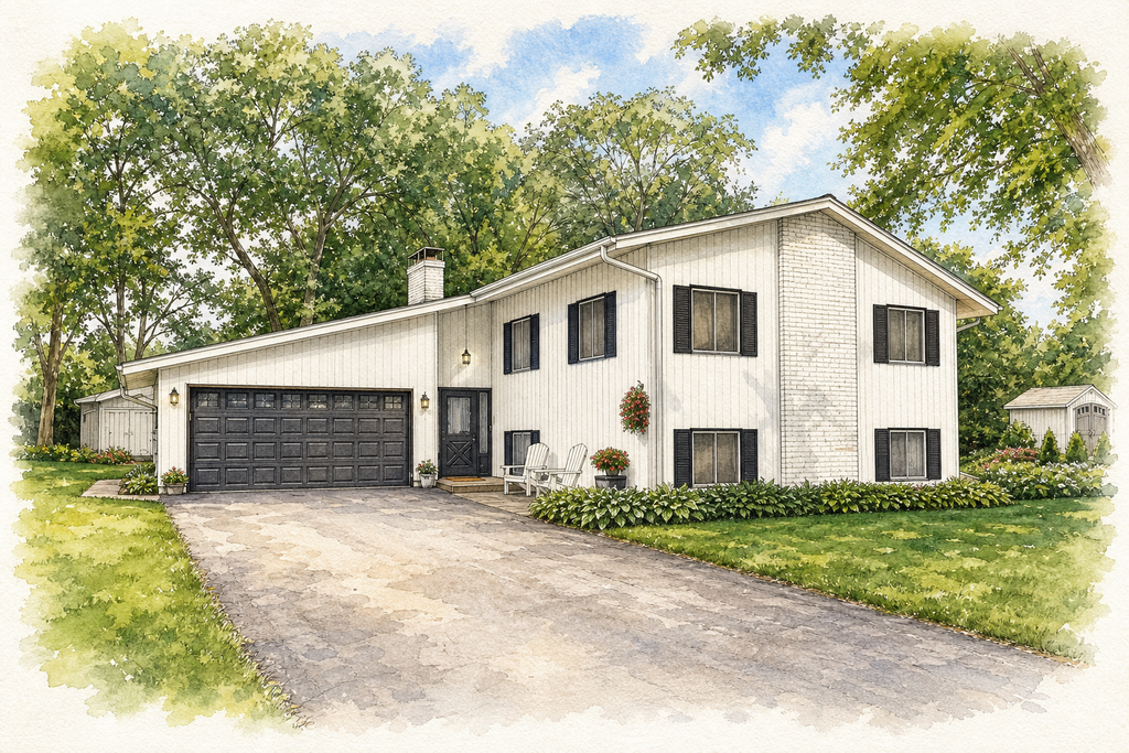 Watercolor portrait of 9909 Washburn Ave S