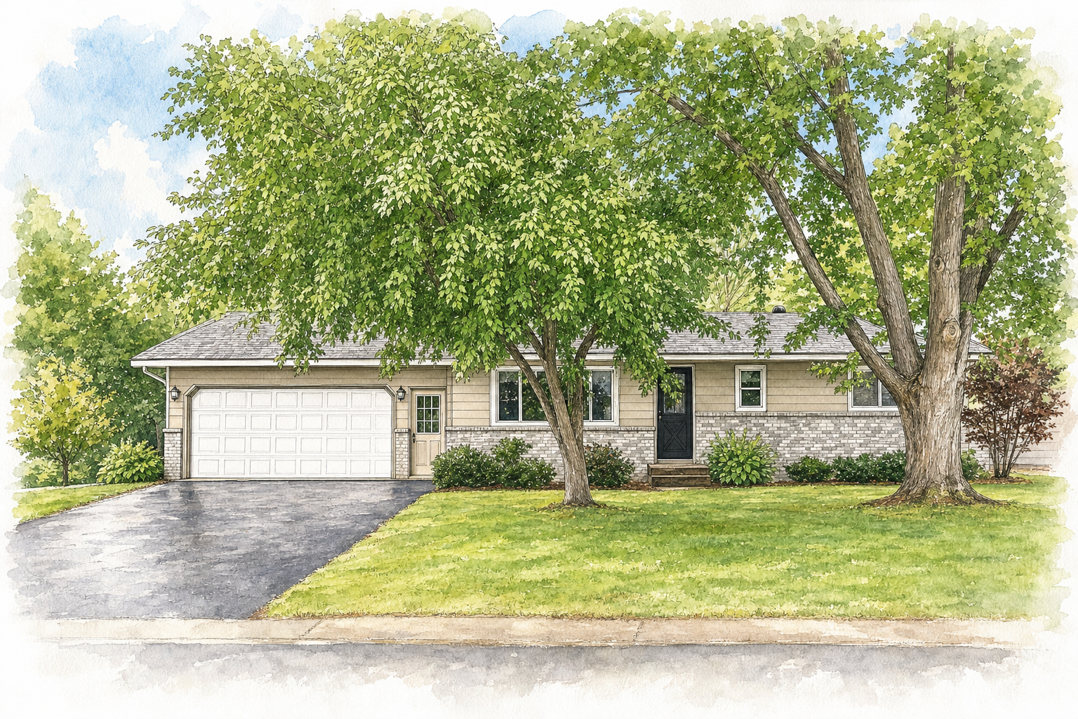 Watercolor portrait of 10121 96th Pl N