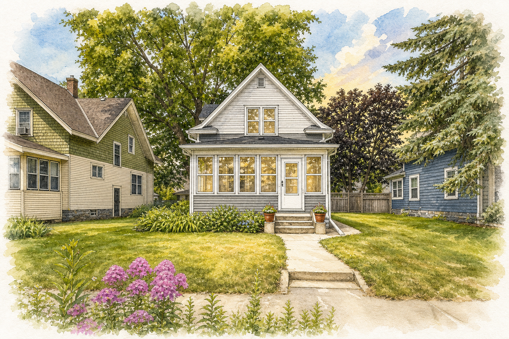 Watercolor portrait of 3136 29th Ave S