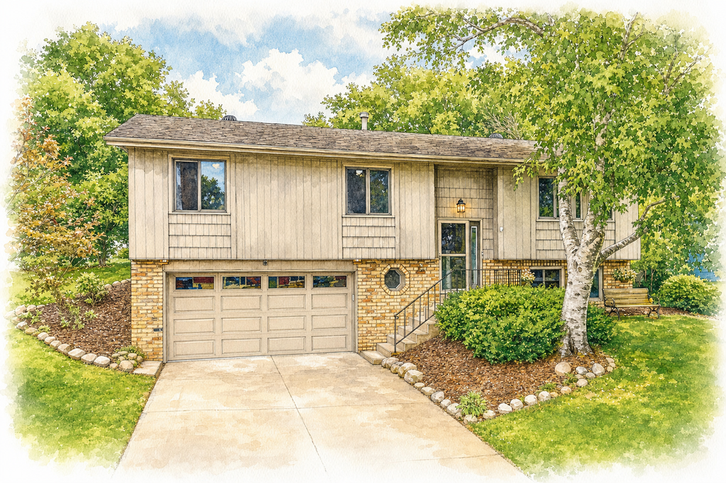 Watercolor portrait of 13863 62nd Ave N