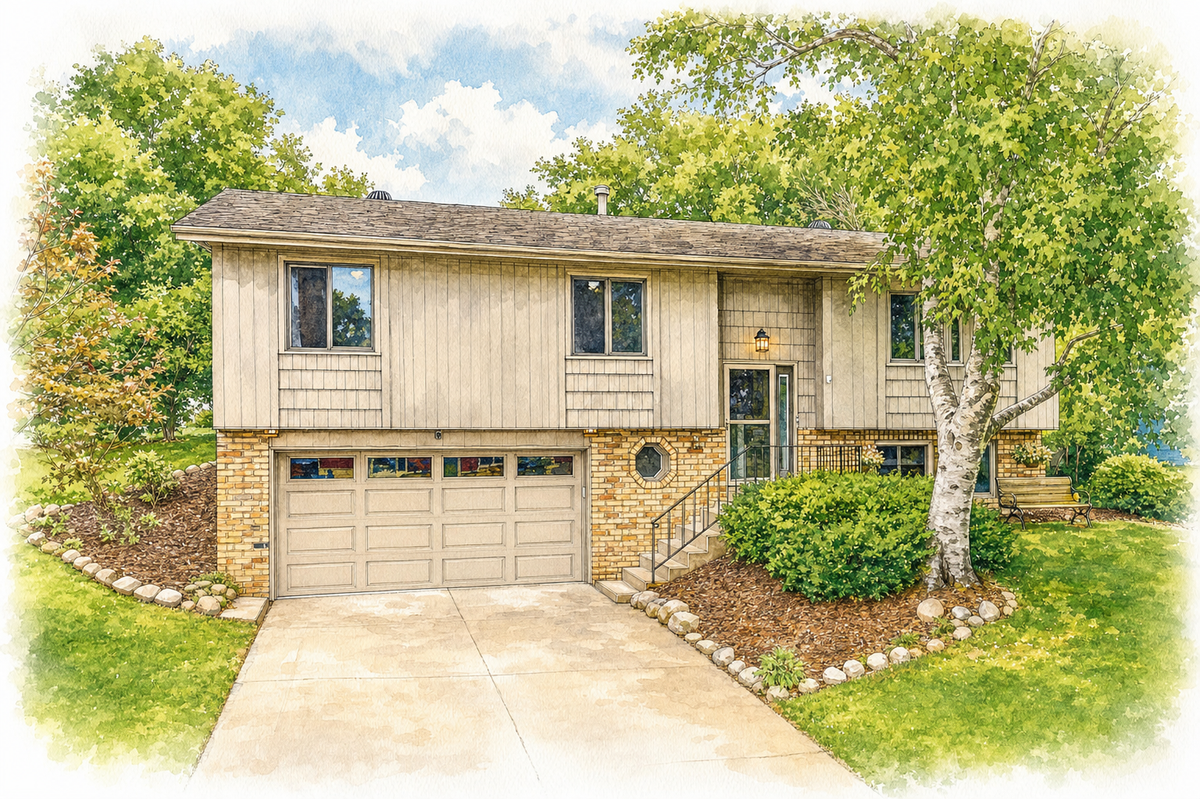 Watercolor portrait of 13863 62nd Ave N