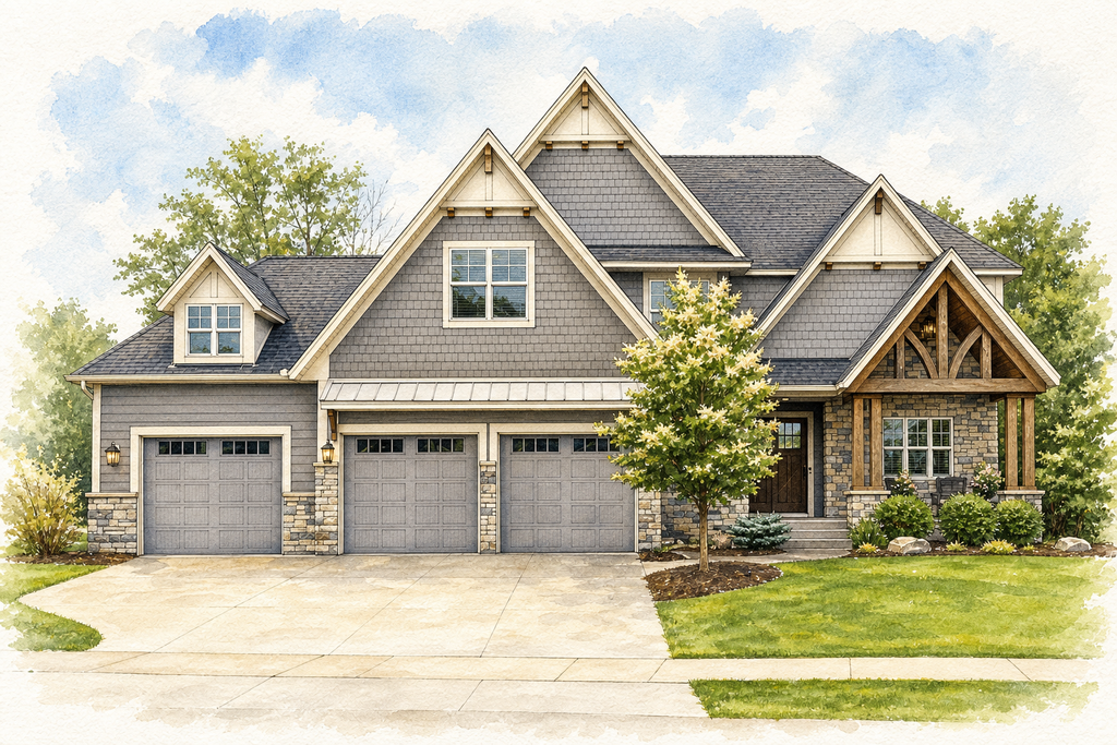 Watercolor portrait of 16415 56th Ave N