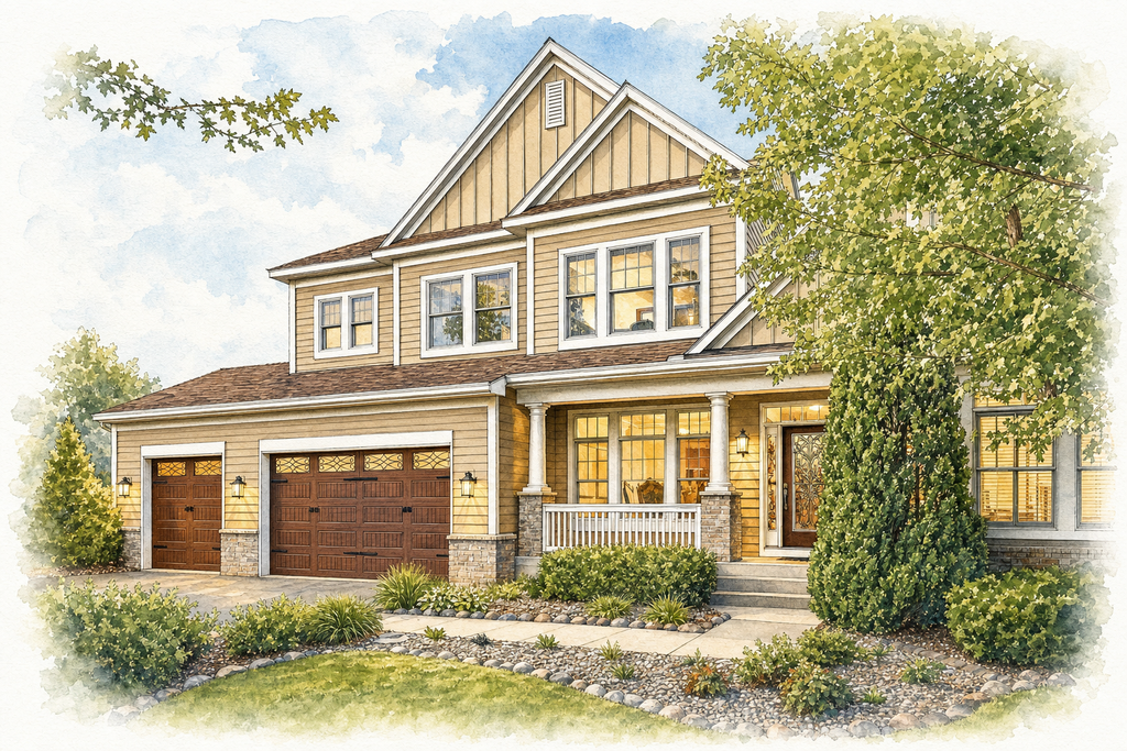 Watercolor portrait of 17750 74th Ave N