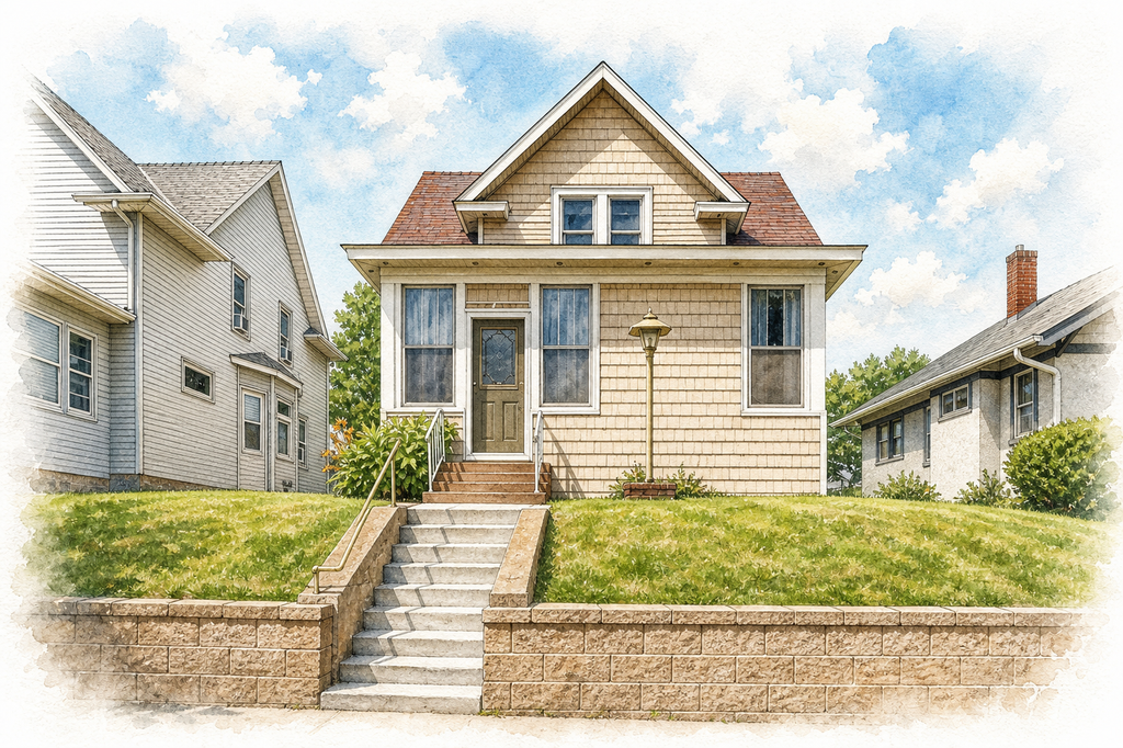 Watercolor portrait of 1435 Sherburne Ave