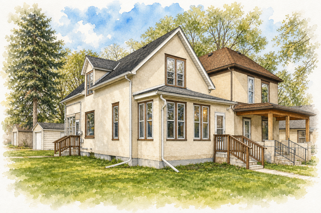 Watercolor portrait of 3901 Clinton Ave