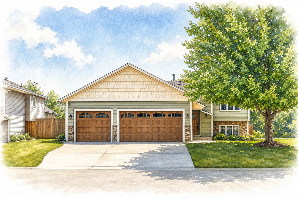 Watercolor portrait of 13625 Zarthan Ave S