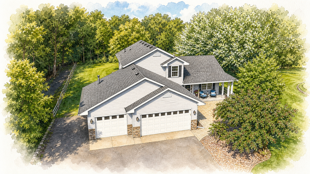 Watercolor portrait of 9434 Ogren Ave NE