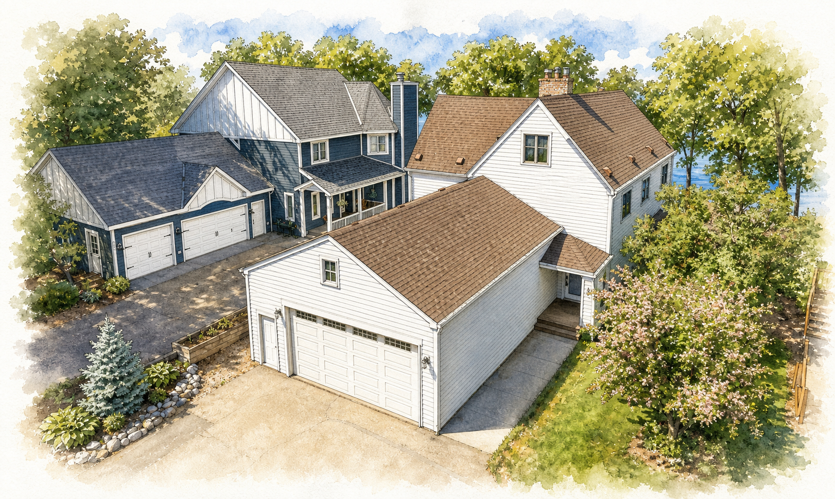 Watercolor portrait of 4580 W Arm Rd