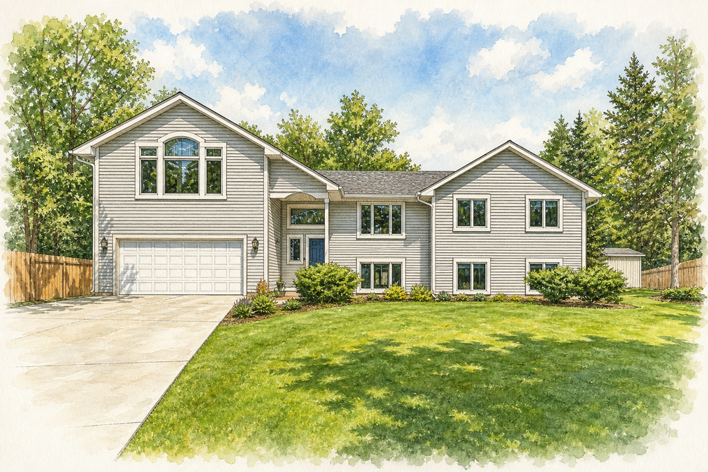 Watercolor portrait of 12347 Magnolia Cir NW