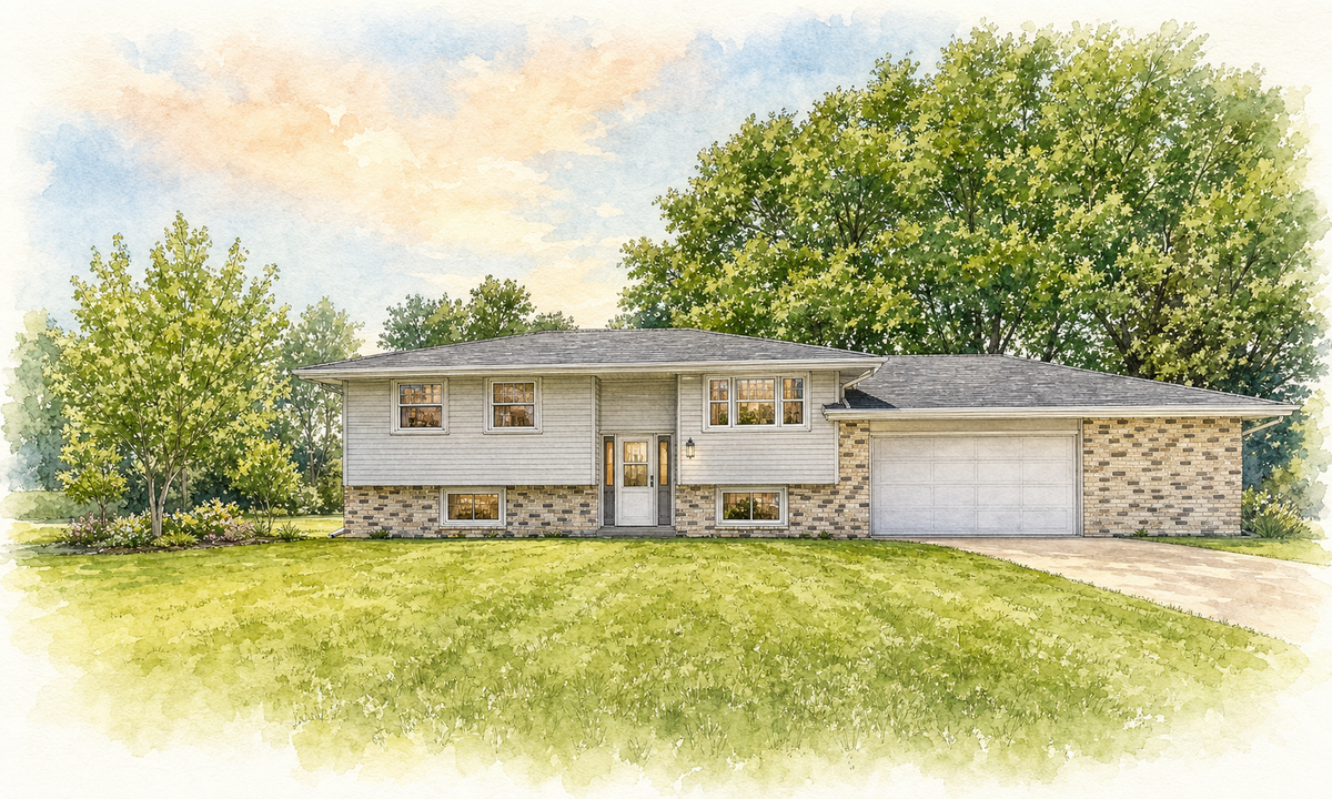 Watercolor portrait of 620 109th Ln NE