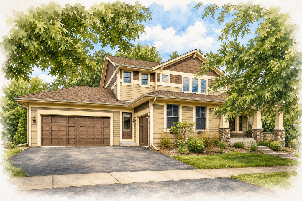 Watercolor portrait of 13361 Couchtown Ct