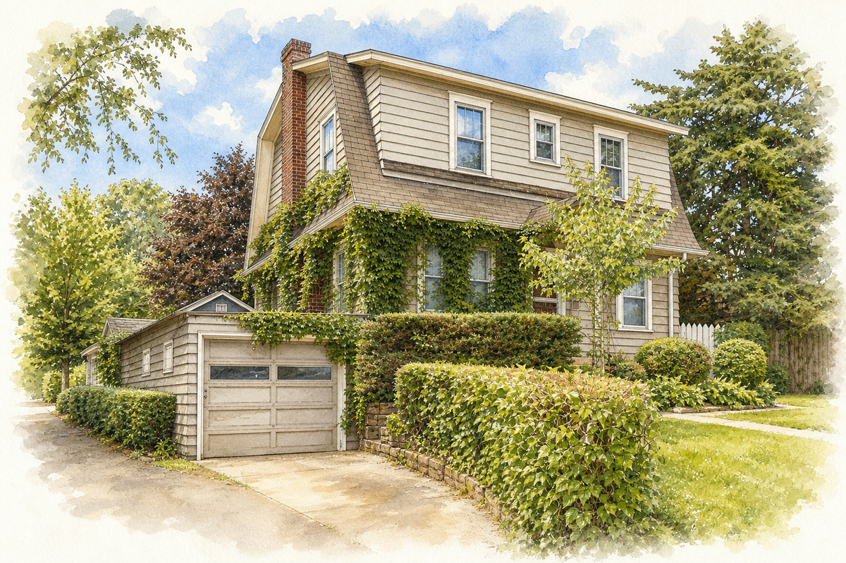 Watercolor portrait of 589 Lexington Pkwy N