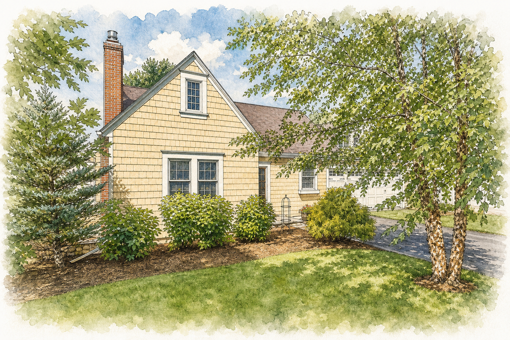 Watercolor portrait of 4312 Oakdale Ave S