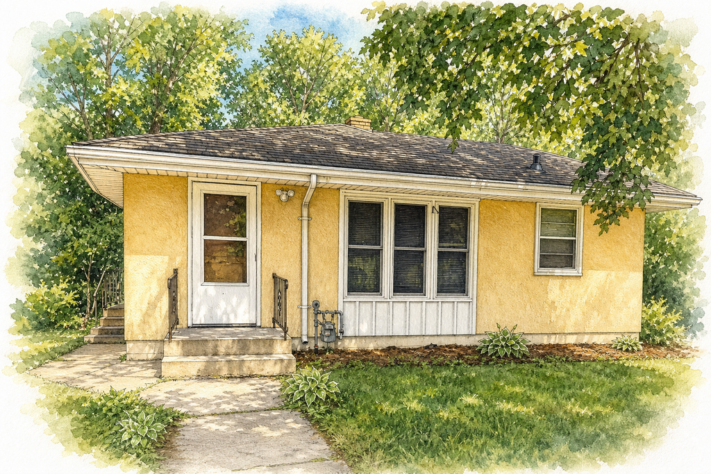 Watercolor portrait of 1381 Mechanic Ave