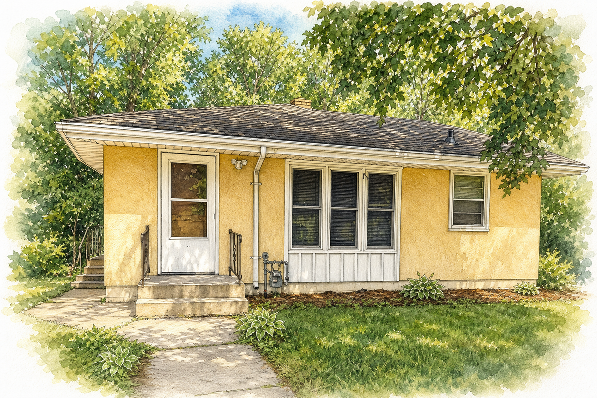 Watercolor portrait of 1381 Mechanic Ave