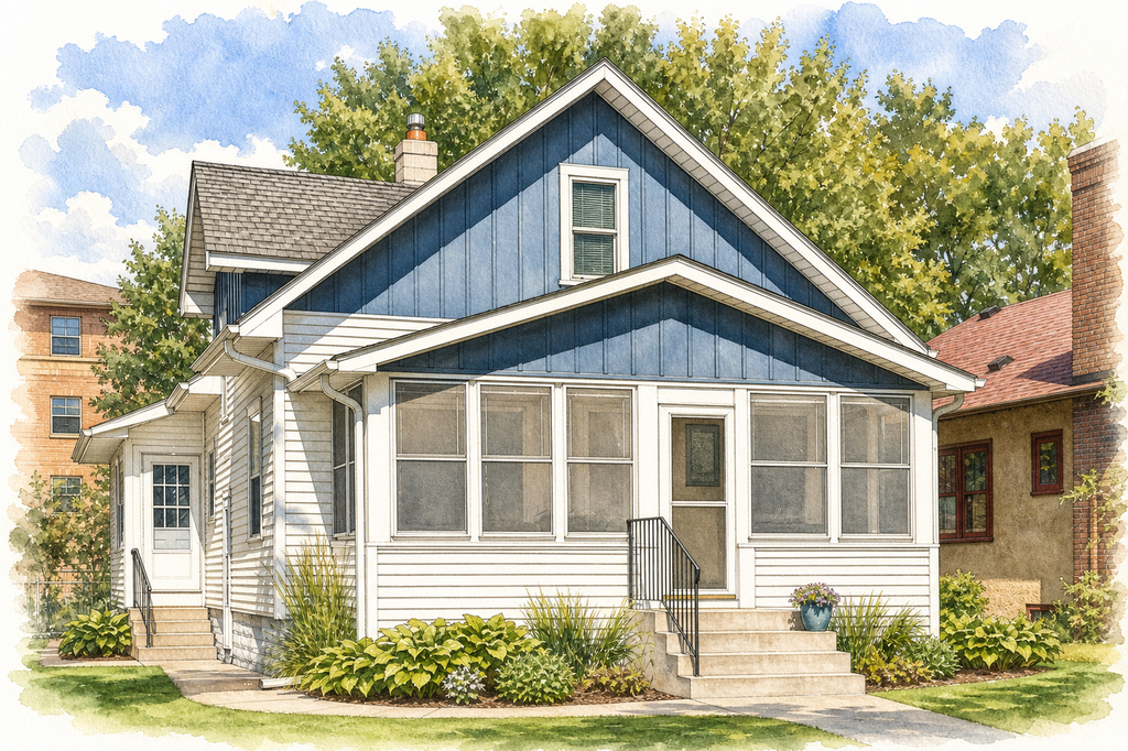 Watercolor portrait of 3728 24th Ave S