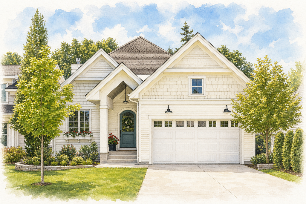 Watercolor portrait of 4403 Branson St