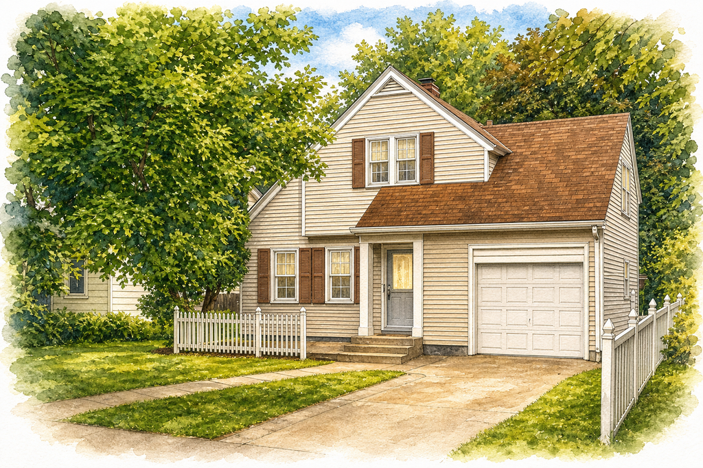 Watercolor portrait of 3504 E 50th St