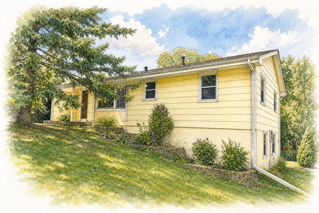 Watercolor portrait of 13900 63rd Ave N