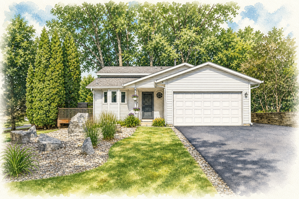 Watercolor portrait of 13796 Xenwood Ave