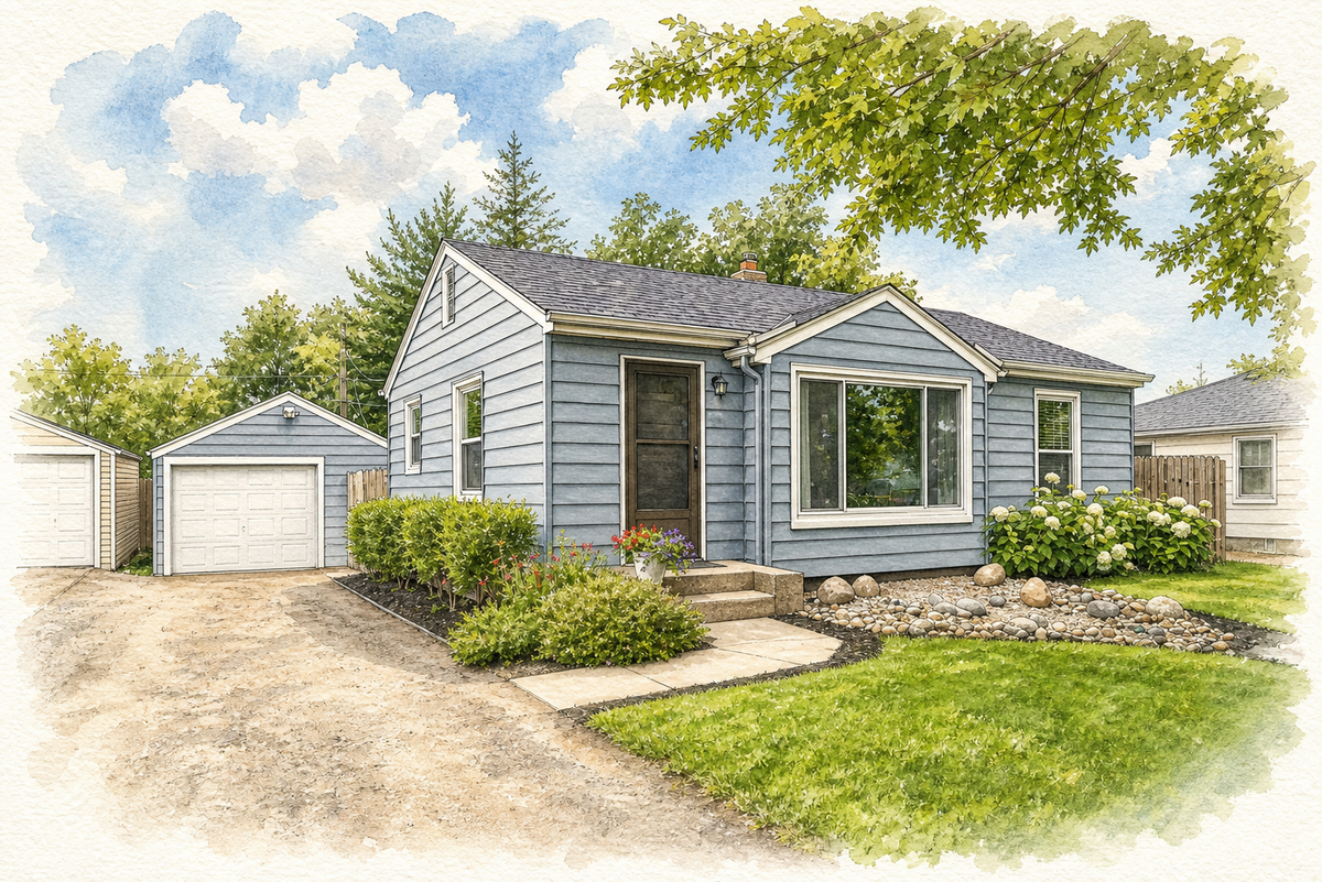 Watercolor portrait of 2212 Kentucky Ave S
