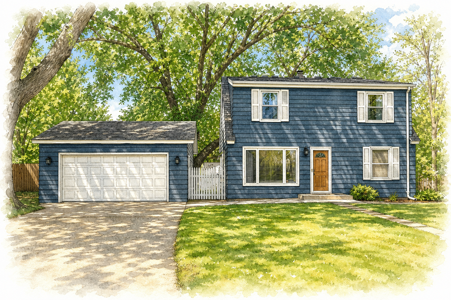 Watercolor portrait of 8108 3rd Ave S