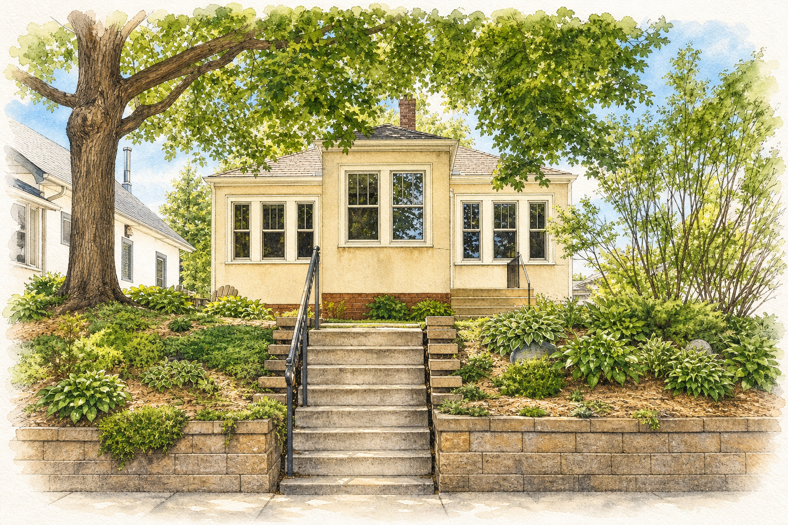 Watercolor portrait of 4136 25th Ave S