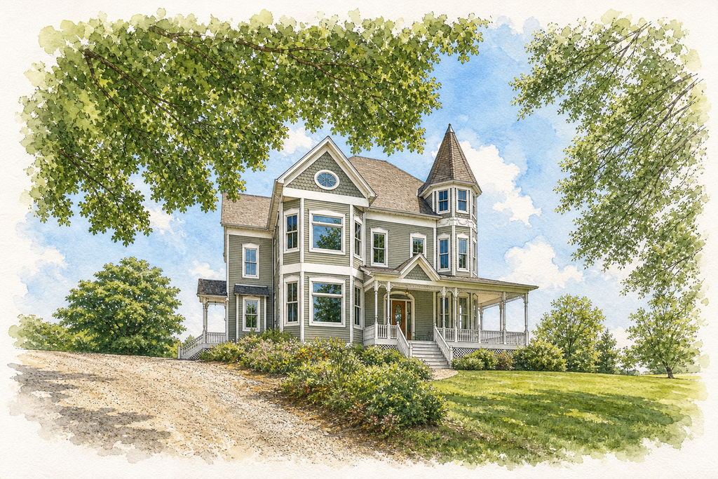 Watercolor portrait of 7750 Erick St