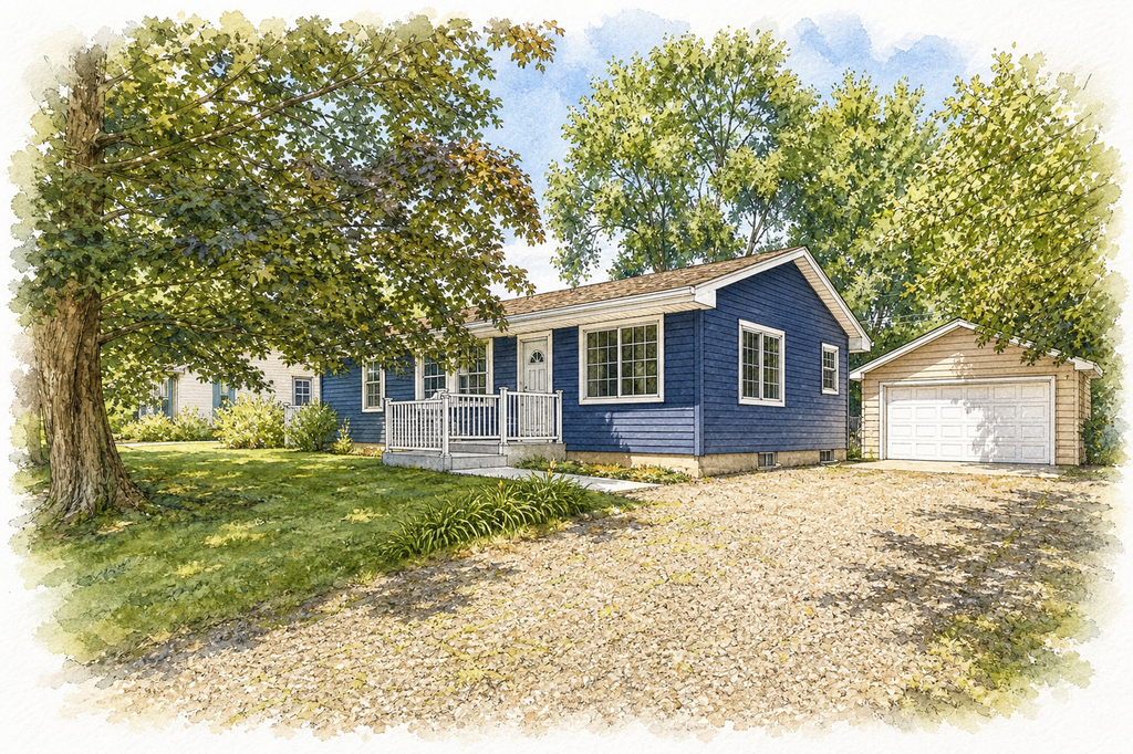 Watercolor portrait of 8126 Northern Dr