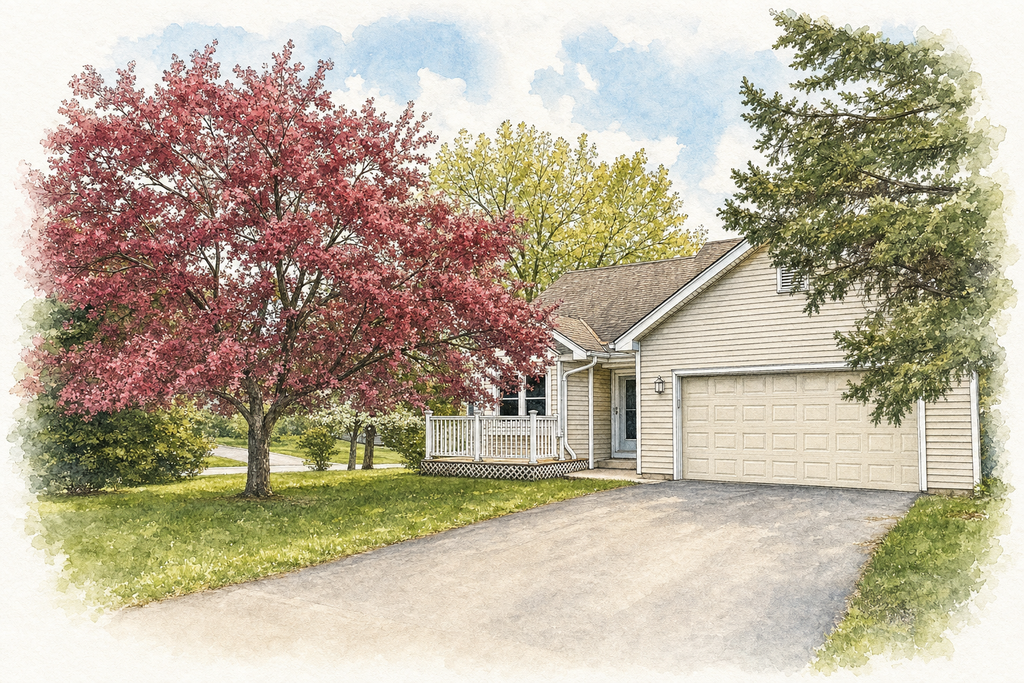 Watercolor portrait of 3996 Woodview Dr