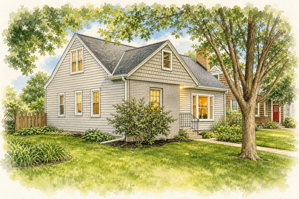 Watercolor portrait of 5429 Knox Ave S