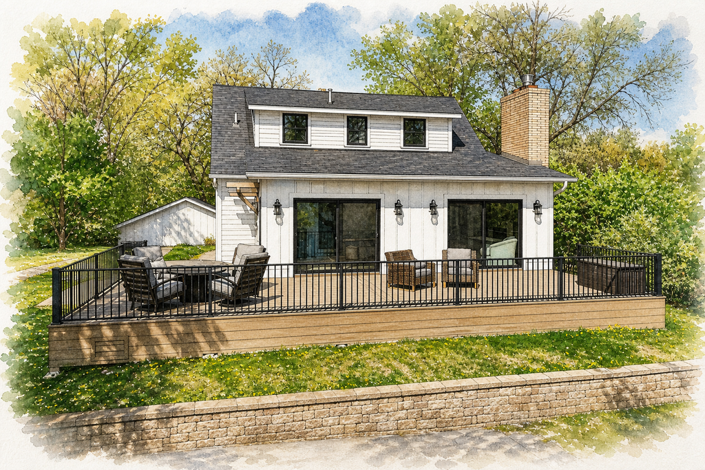 Watercolor portrait of 1718 3rd Ave NE