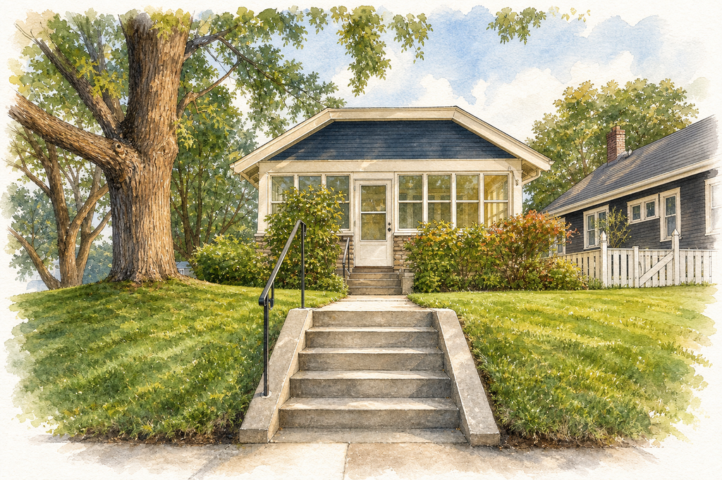 Watercolor portrait of 1111 Lane Pl