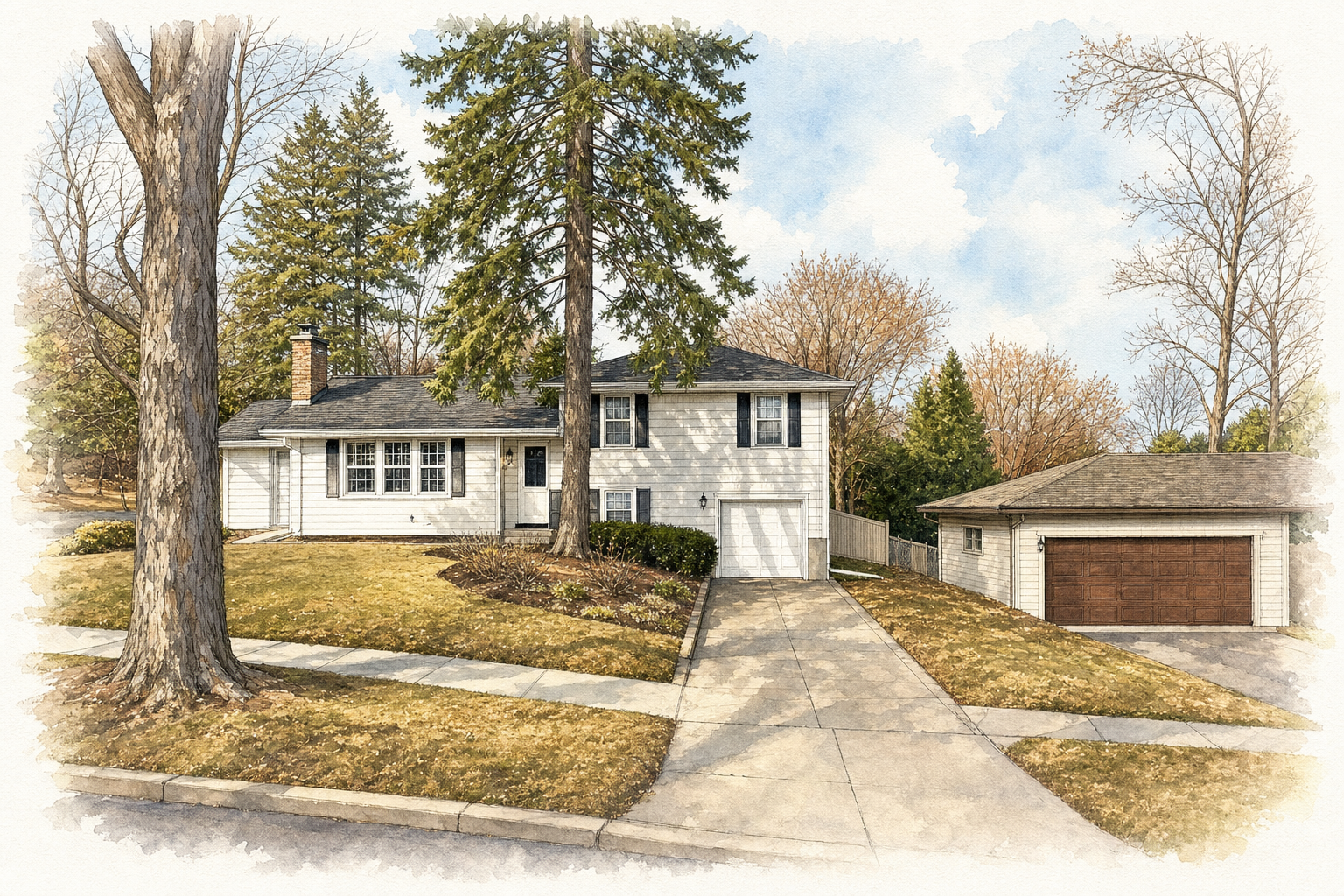 Watercolor portrait of 3657 Boone Ave N