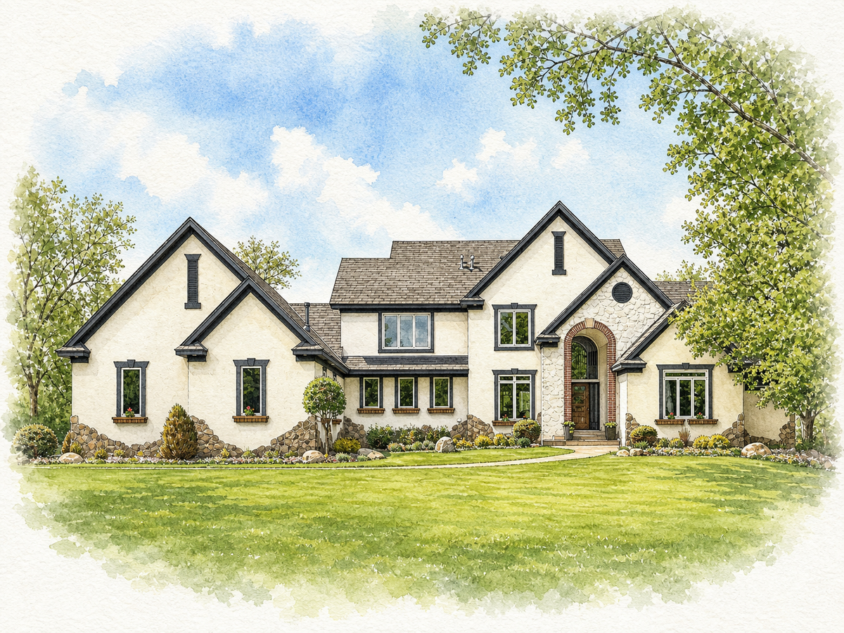 Watercolor portrait of 8154 Ingberg Cir N