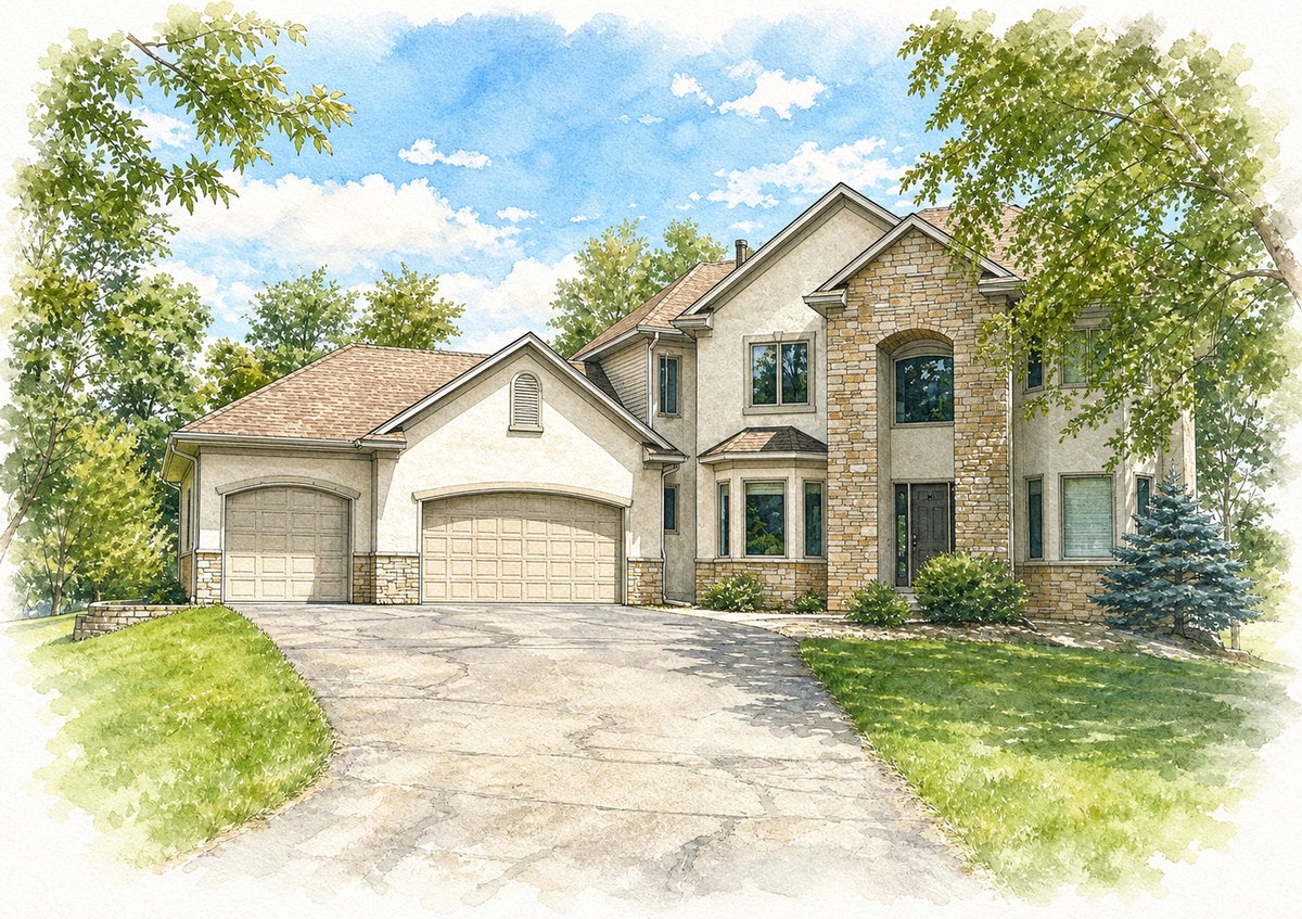 Watercolor portrait of 5191 169th Ln NW