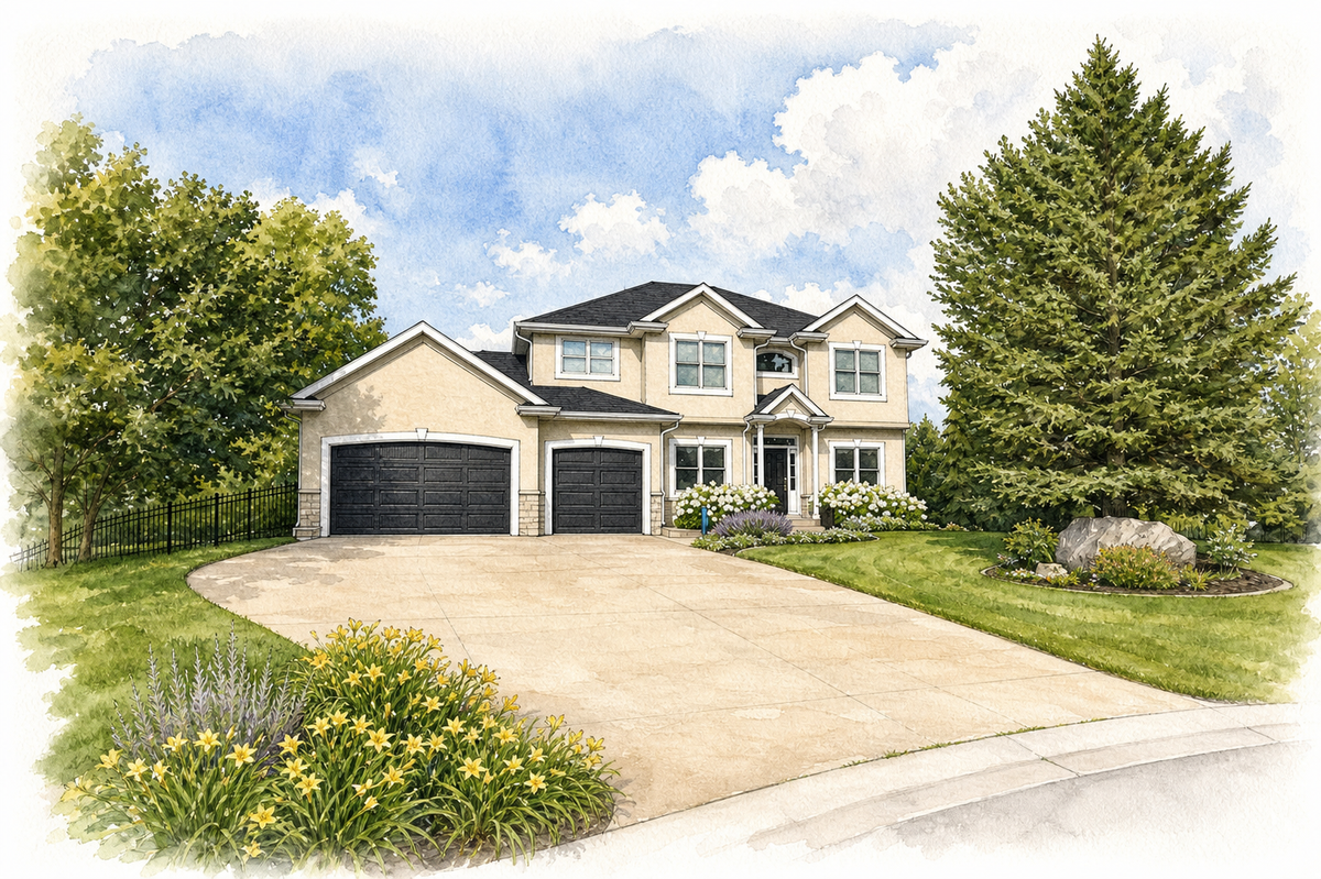 Watercolor portrait of 19328 Ireland Ct