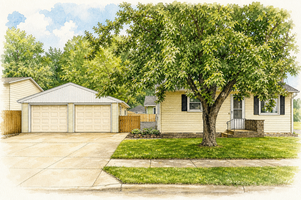 Watercolor portrait of 16281 Evanston Ave SE