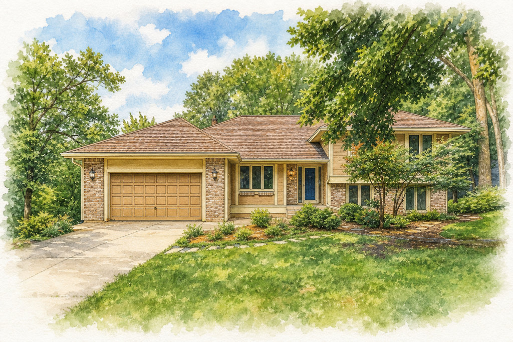 Watercolor portrait of 4211 Redding Ridge Dr