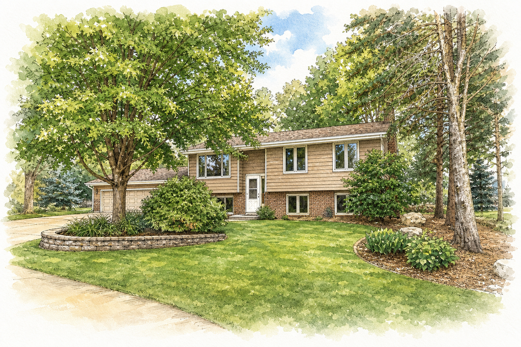 Watercolor portrait of 17351 Barberry Cir