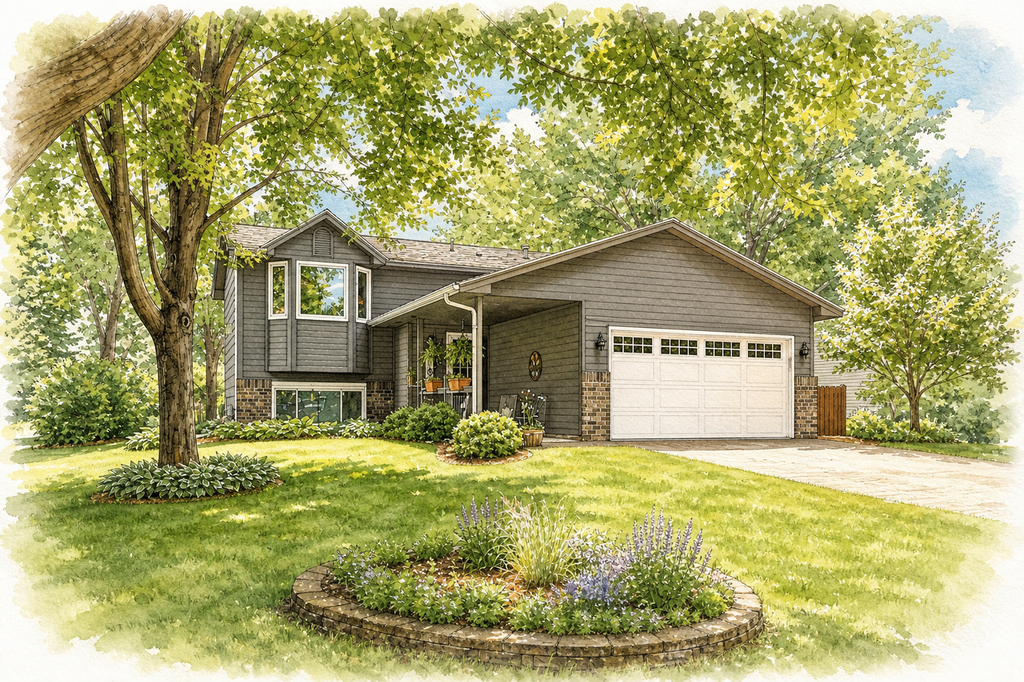Watercolor portrait of 8553 Chanhassen Hills Dr S