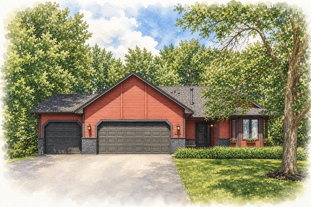 Watercolor portrait of 2208 Grimm Rd