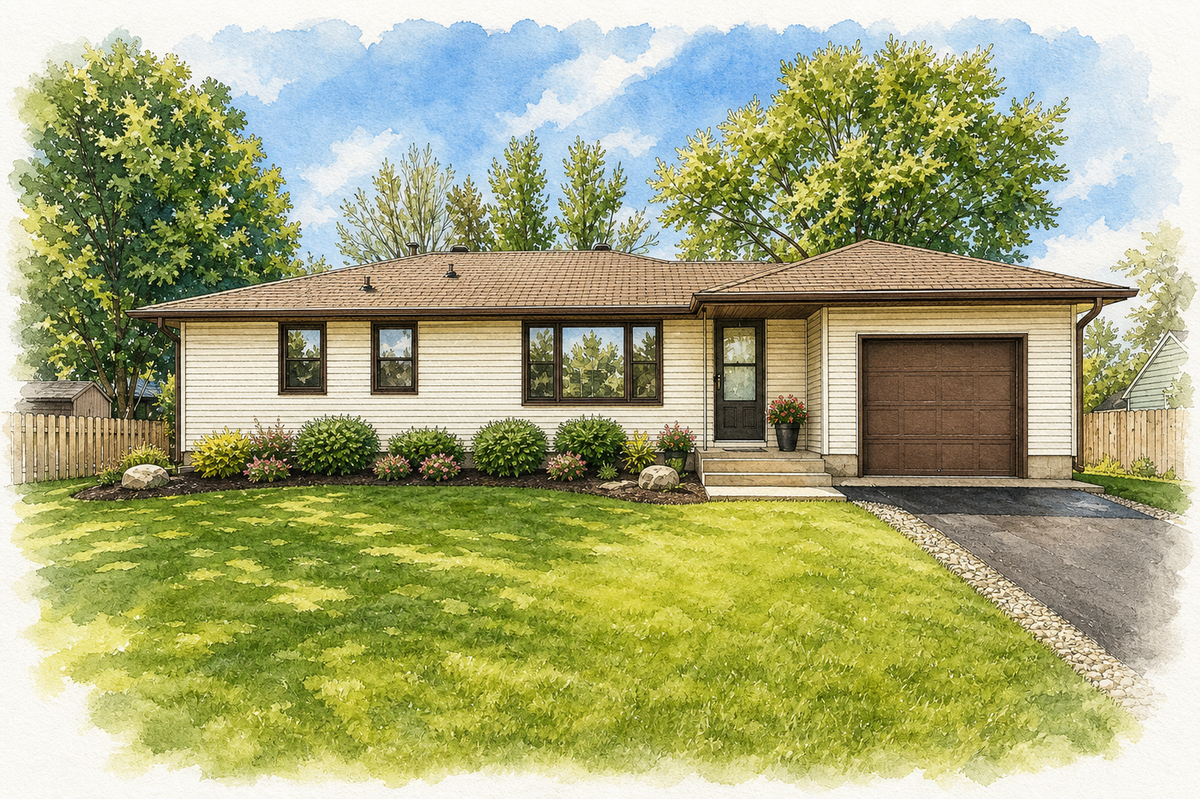 Watercolor portrait of 2409 Gunflint Trl