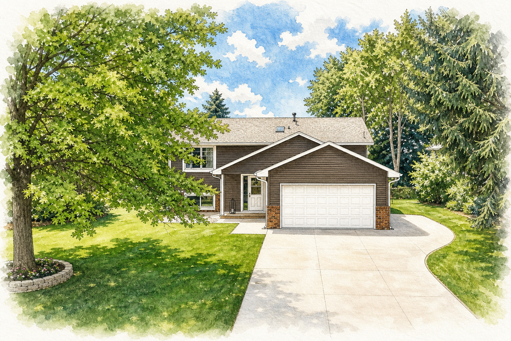 Watercolor portrait of 5898 144th St W